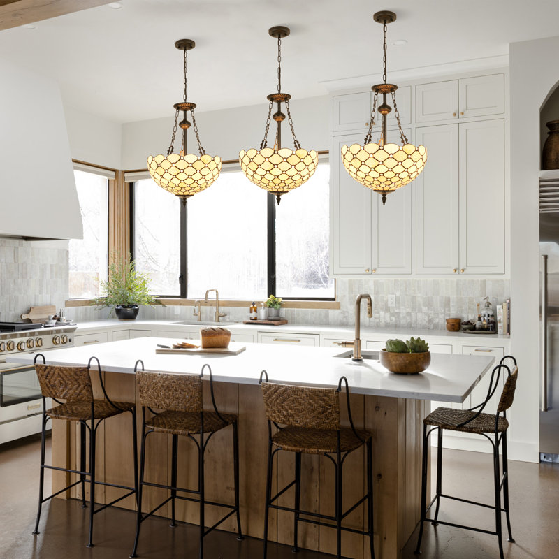 Rosdorf Park Elyce 3-Light Tiffany Style Pendant Ceiling Rosdorf Park Elyce 3-Light Tiffany Style Pendant Ceiling